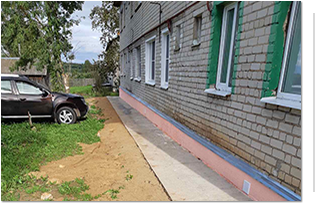 В рамках региональной программы отремонтирован фундамент в п. Молодежный, 9