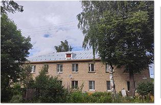 Отремонтирована крыша на пр-те Речной, 82