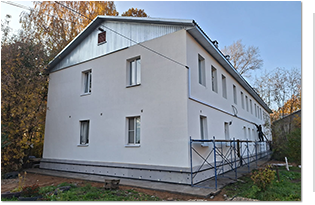 Завершение капитального ремонта фасада здания